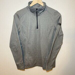 The North Face Women's Sm Gray Quarter Zip Sweater Jacket Lightweight Android